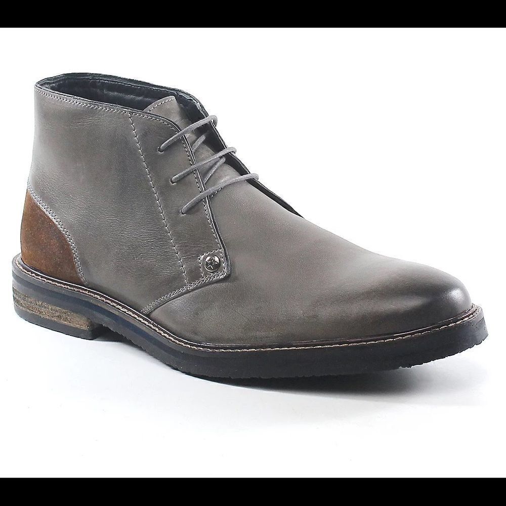Testosterone Air Alert Grey/Rust Leather Lace-up